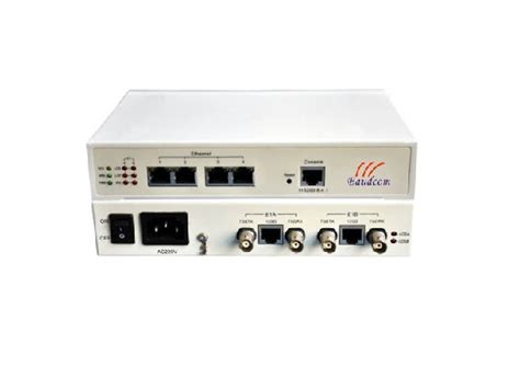 Framed E1 to 4*10/100BaseT Ethernet converter with enhanced management
