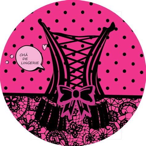 Painel Sublimado Redondo Tema Chá de Lingerie 1 50x1 50 Elo7