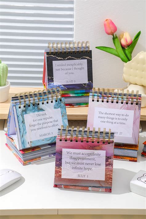 2025 English Inspirational Desk Calendar Inspiring Women Desktop ...