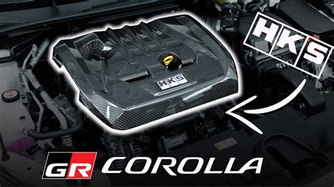 Hks Carbon Fiber Engine Cover Gr Corolla Youtube