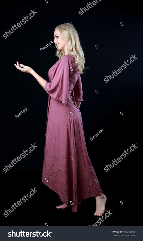 Beautiful Blonde Haired Woman Wearing Long Stock Photo 459365551 Shutterstock