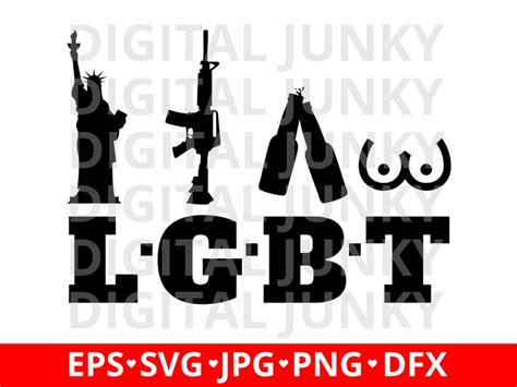 Liberty Guns Beer Tits SVG LGBT SVG Liberty Svg Lady Etsy