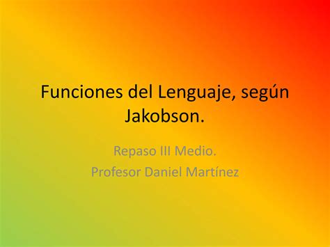 Funciones Del Lenguaje PPT