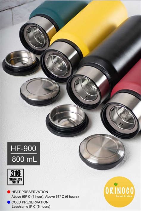 Promo Noco Botol Minum Termos Hf Vacuum Flask Ml Tahan Hot Cold Hijau Diskon Di