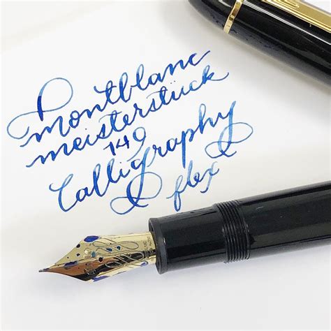 Gourmet Pens Montblanc Meisterst Ck Calligraphy Flex Pen And A