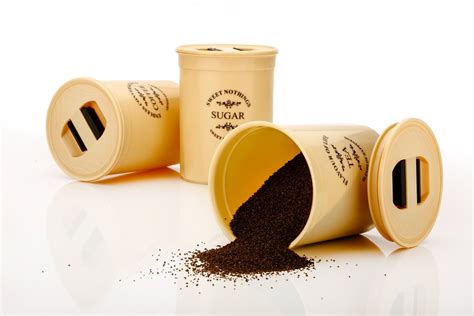 Sugar Plastic Tea Container Round Capacity 900 Ml At Rs 85set In Rajkot