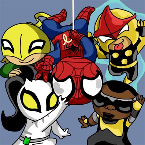 Chibi Ultimate Spiderman Team By Ltisdale On Deviantart