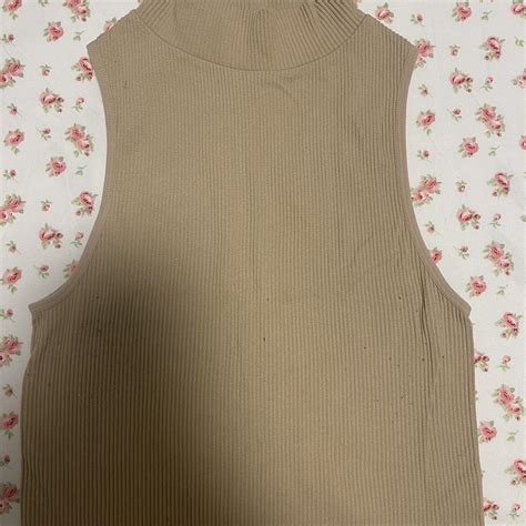 Nude Crewneck Top Material Stretchy Size M Used Depop