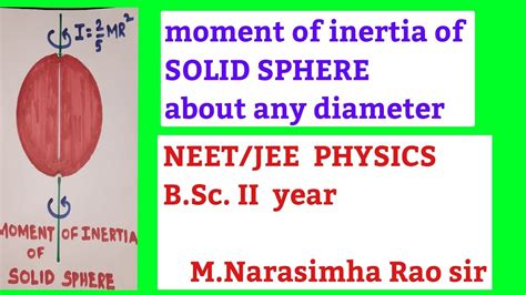 Moment of inertia formula solid sphere - kissjery