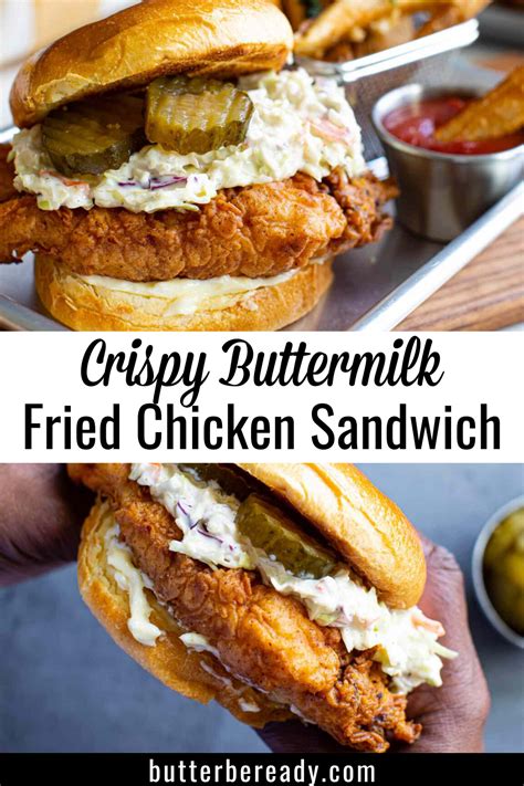 Buttermilk Fried Chicken Sandwiches With Slaw Recipe Chicken