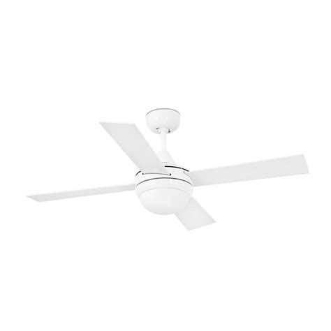Luminosa Mini 2 Light Small Ceiling Fan White Maple With Light E14