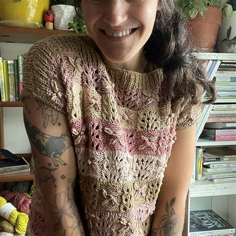 Ravelry Daisy Checks Tee Pattern By Annie Lupton