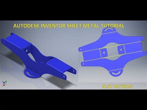 Autodesk Inventor Sheet Metal Drawing Tutorial Sheet Metal Flat