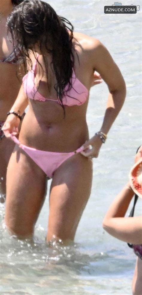 Jessica Alba Sexy Spotted Showing Off Her Hot Pink Bikini Body In Mykonos Beach Aznude