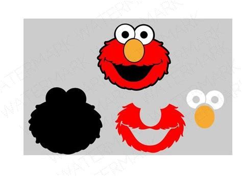 The Sesame Street Characters Are Drawn In Different Colors And Shapes