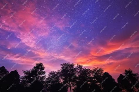 A purple sky | Premium AI-generated image