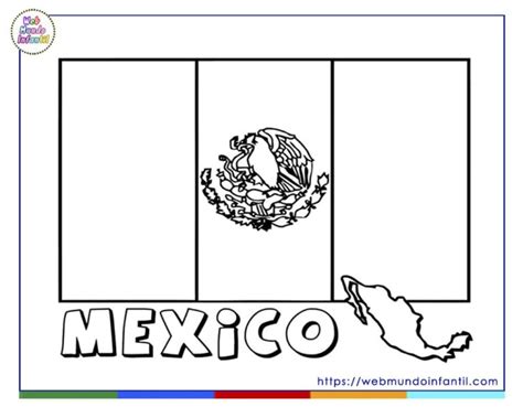 Dibujos De La Bandera De México Para Colorear E Imprimir En Pdf