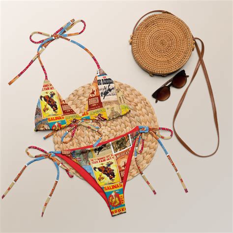 Yeehaw Rodeo Poster String Bikini Baha Ranch Western Wear