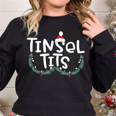 Jingle Balls Png Tinsel Tits Png Funny Christmas Couples Shirt Etsy