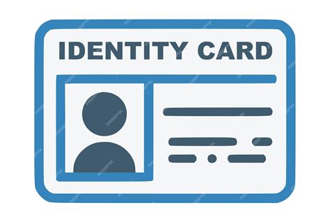 Identiteitskaart met profielpictogram Nationale identiteitskaart