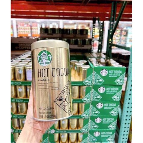 NEW DATE 04 2026 Bột cacao Starbucks Hot Cocoa Classic của Mỹ hộp 850g Shopee Việt Nam