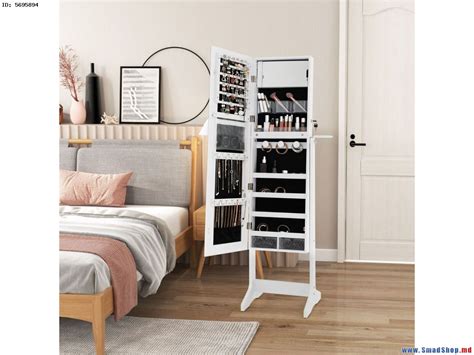 Шкаф-зеркало для украшений Costway JV11025WH (White) купить в Кишиневе ...