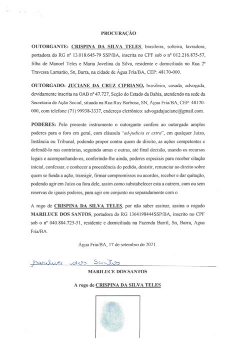 Modelo Procuração A Rogo