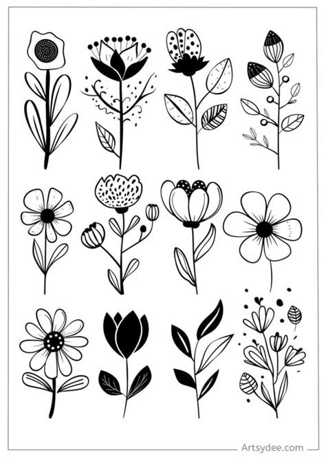 Bloom With Creativity 150 Doodle Art Flowers To Inspire Your Inner