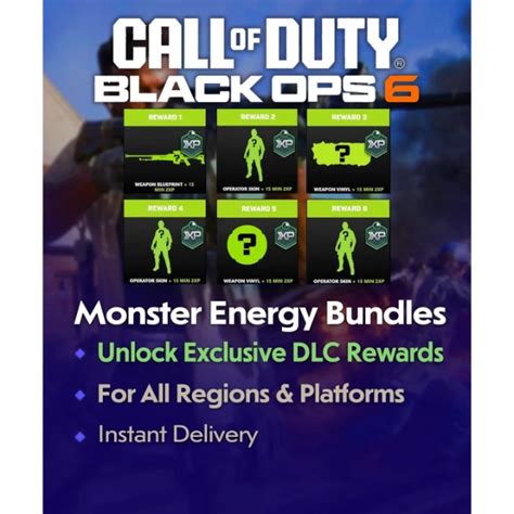 Call Of Duty Black Ops 6 Monster Energy Rewards Full Set Operator Skins