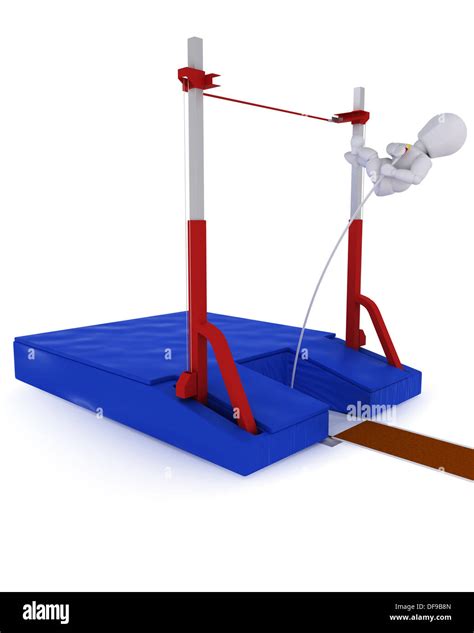 Competing In The Pole Vault Cut Out Stock Images And Pictures Alamy