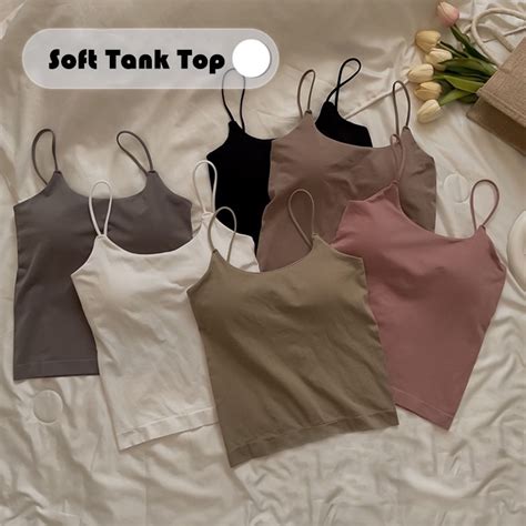 Women S Sexy Vest With Chest Pads Seamless Tube Top Sleeveless Sweet Hot Girl Camisole Beauty