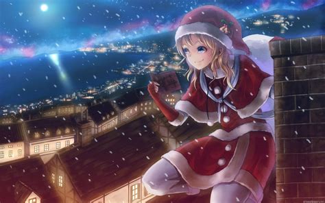 Sad Christmas Anime Girl Wallpapers Wallpaper Cave