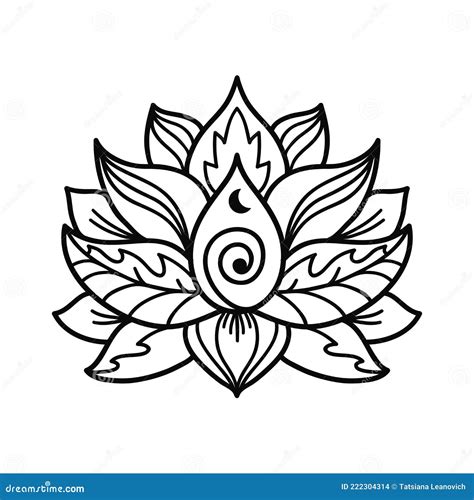 Lotus Flower Tattoo Stencils