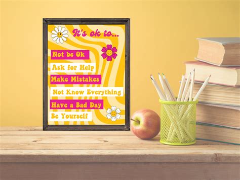 Growth Mindset Classroom Printable Posters Modern Boho - Etsy