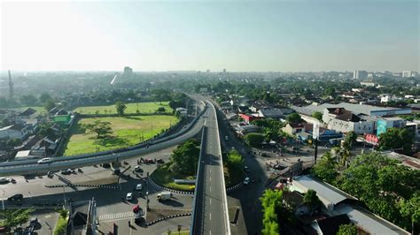 Aerial View of Flyover or Overpass in Yogyakarta City, Indonesia ...