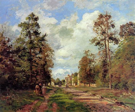 The Road To Louveciennes At The Outskirts Of The Forest Camille