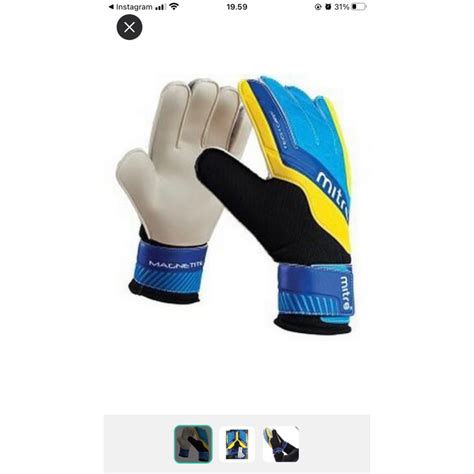 jual mitre goal kiper gloves ready size    shopee indonesia