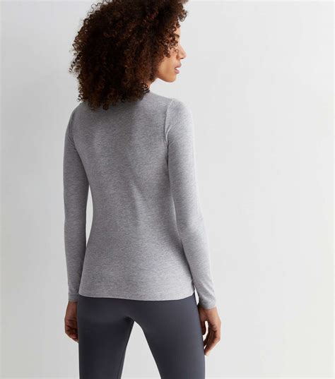 Grey Crew Neck Long Sleeve Top New Look