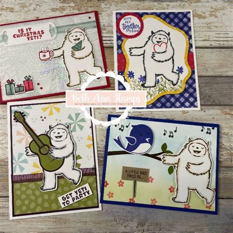 Yeti To Party Perfect Partner Stampin Up Cards Yeti Stamp