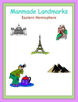 Manmade Landmarks Eastern Hemisphere by The Joy of Learning | TPT