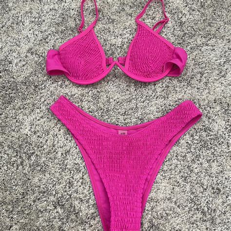Hot Pink Shein Bikini Only Worn A Couple Of Times Depop
