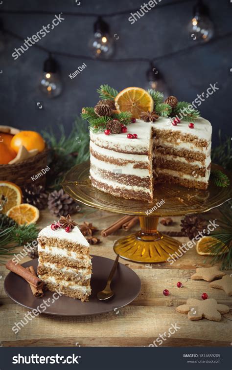 Naked Christmas Cake Decorations Stock Photo Shutterstock