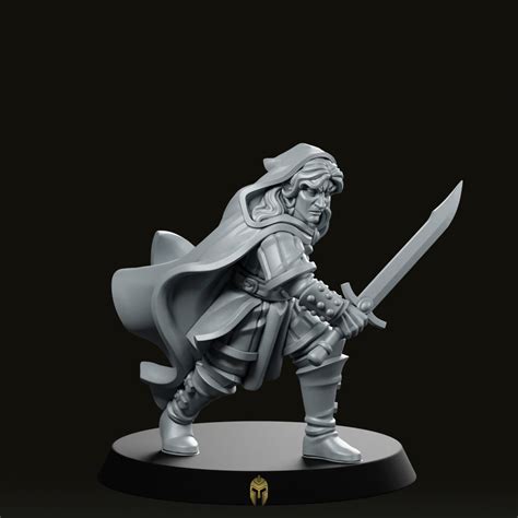 Elf Swordsman Fantasy Miniature Fantasy By Vae Victus Miniatures We Print Miniatures