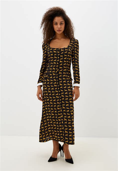 Платье Rich Naked Leia cuff dress цвет черный MP002XW0OZXS купить в интернет магазине Lamoda