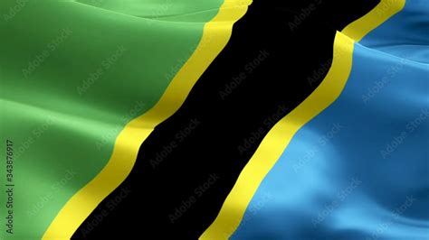 Tanzania Waving Flag National D Tanzanian Flag Waving Sign Of