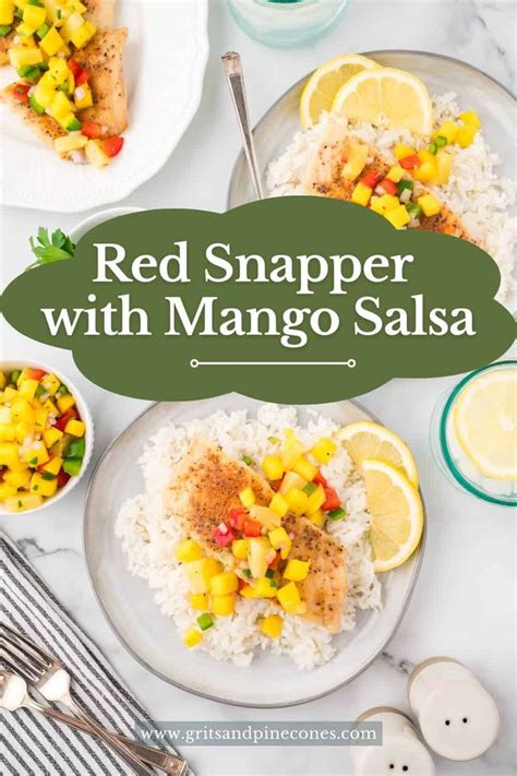 Easy Pan Seared Red Snapper Recipe With Mango Salsa Recipe Healthy