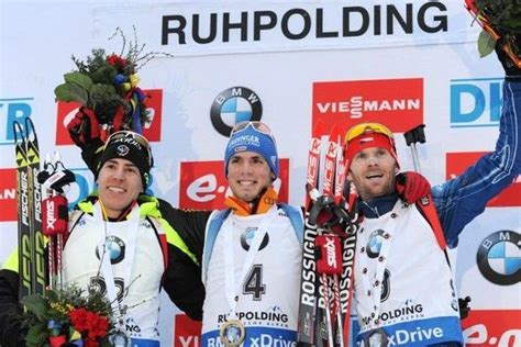 Biathlon Le Jurassien Quentin Fillon Maillet Monte Sur Le Podium De