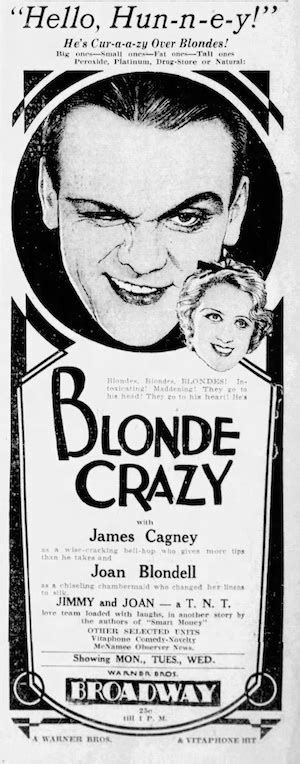 ErikLundegaard Movie Review Blonde Crazy 1931