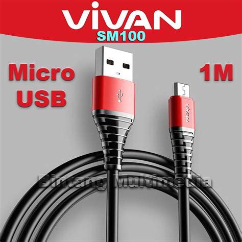 Vivan Sm Micro Usb Kabel Charger Data Hp Cm Fast Charging Asli