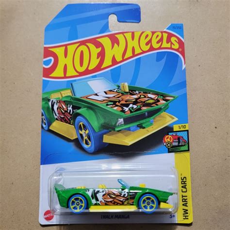 Jual HOT WHEELS TRACK MANGA HW ART CARS GREEN YELLOW Shopee Indonesia